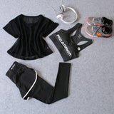 3 Pcs Set Women's Yoga Suit Fitness Clothing