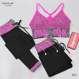 Toppick 3 Piece Women Yoga Sets 