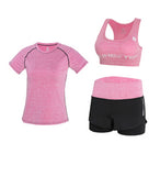 Women Yoga 5 Pieces Set Outdoor Gym Clothing