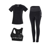 Women Yoga 5 Pieces Set Outdoor Gym Clothing
