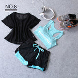 Sportswear 3 Piece Yoga Set Women Gym Cloth
