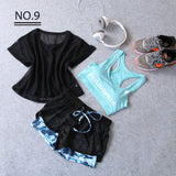 Sportswear 3 Piece Yoga Set Women Gym Cloth