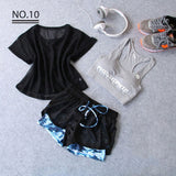 Sportswear 3 Piece Yoga Set Women Gym Cloth